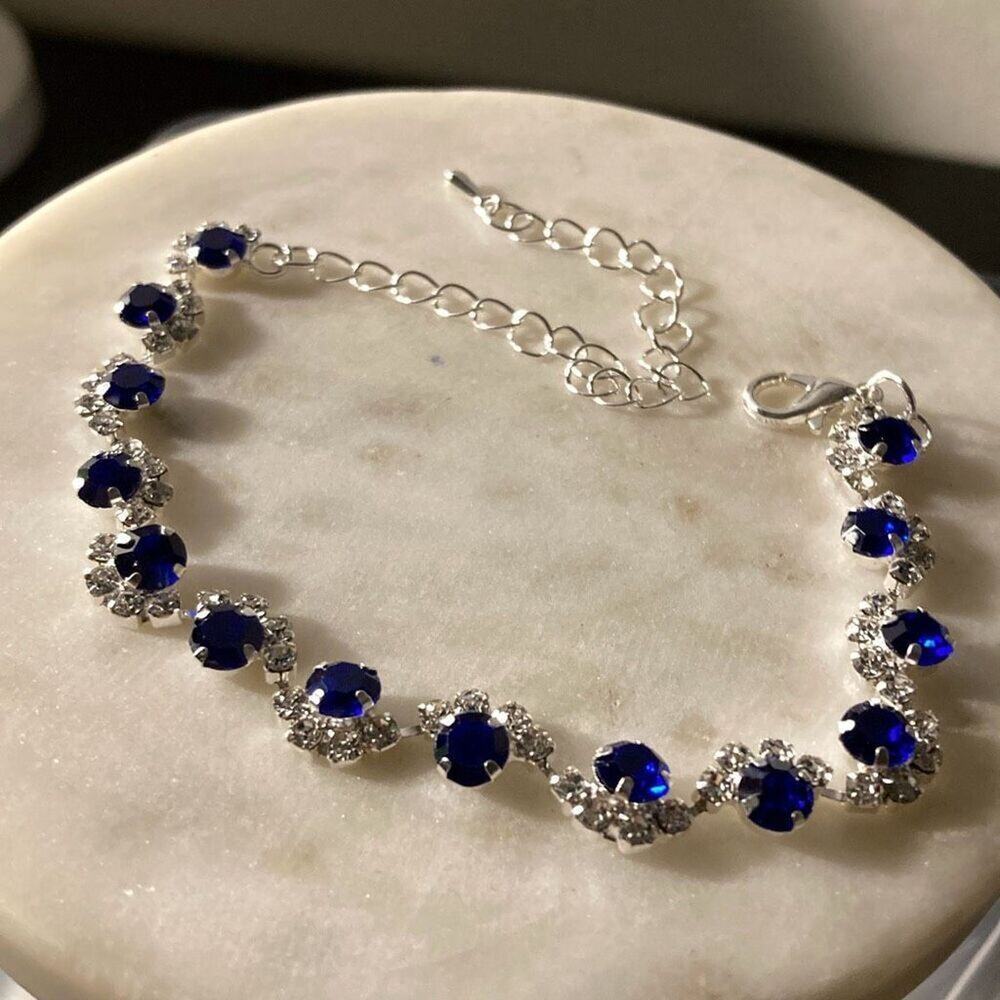 Silver CZ diamond bracelet tennis bracelet
